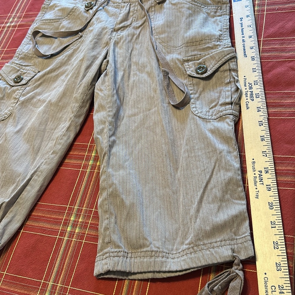 Vintage Be Bop Cargo Capri Womenโs 7 Pocket Pants Sz 7 25+ years EUC - Picture 9 of 11